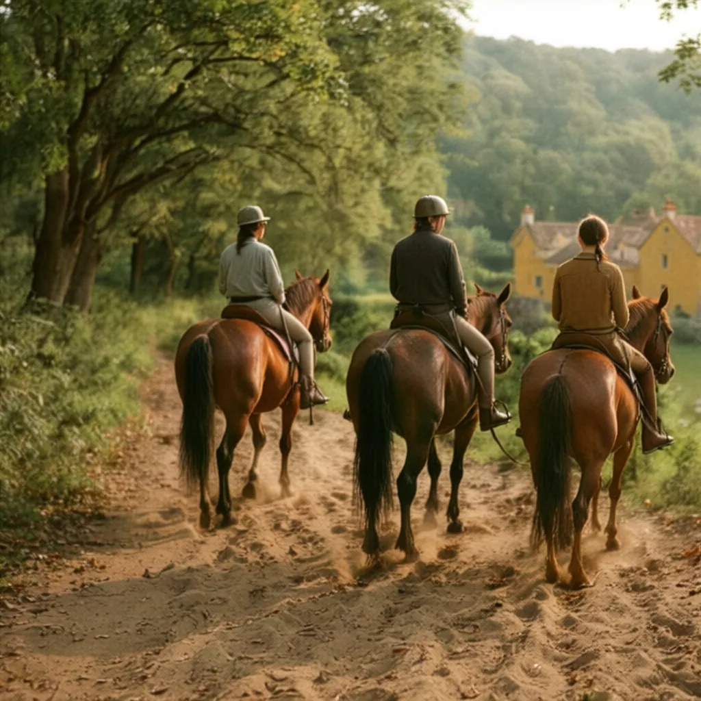 Balade à cheval en Dordogne, autour de Rouffignac-Saint-Cernin-de-Reilhac